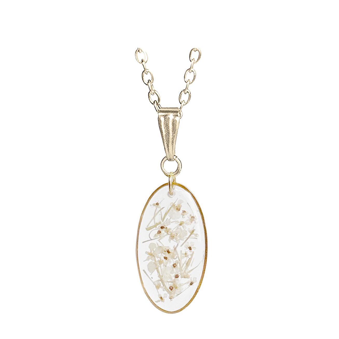 Koiranputki kukkakaulakoru, aito kukka resiinissä – real wildflower necklace