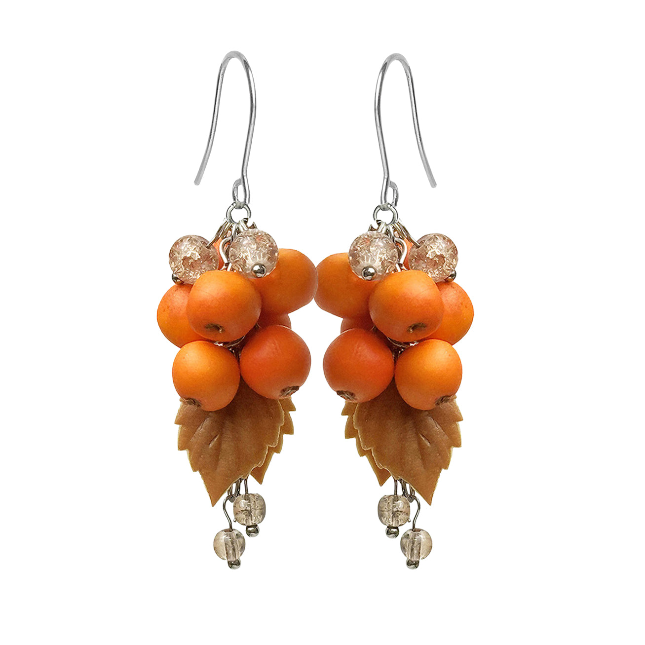 Pihlajanmarja korvakorut – käsintehdyt marjakorut Suomesta, handmade berry earrings