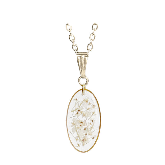 Koiranputki kukkakaulakoru, aito kukka resiinissä – real wildflower necklace