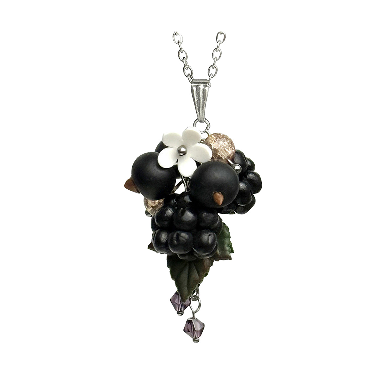 Marjasato kaulakoru – käsintehty marjakoru Suomesta, handmade berry necklace