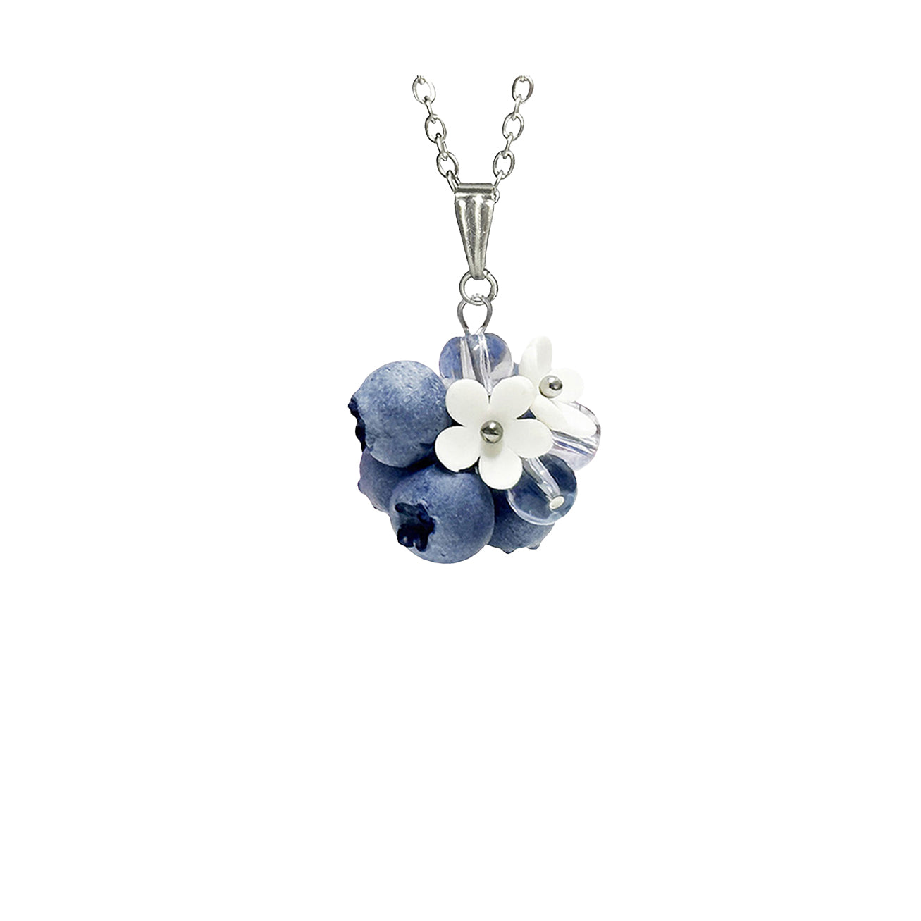Mustikkakimppu kaulakoru – käsintehty marjakoru Suomesta, handmade berry necklace