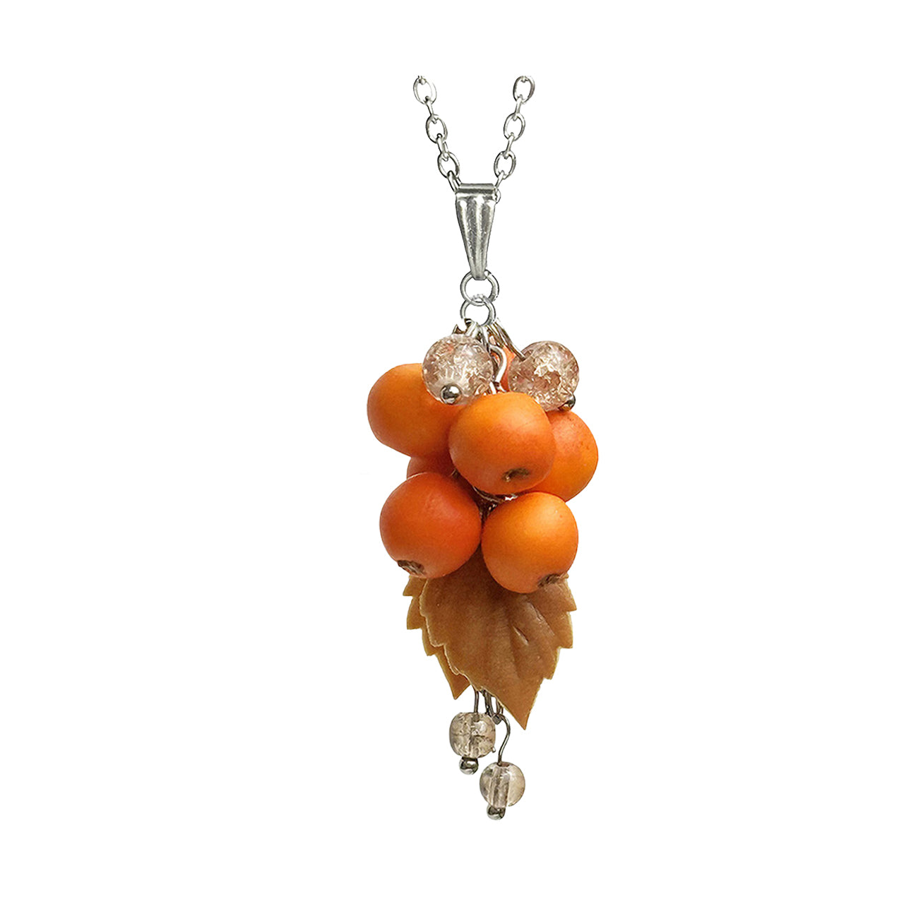 Pihlajanmarja kaulakoru – käsintehty marjakoru Suomesta, handmade berry necklace